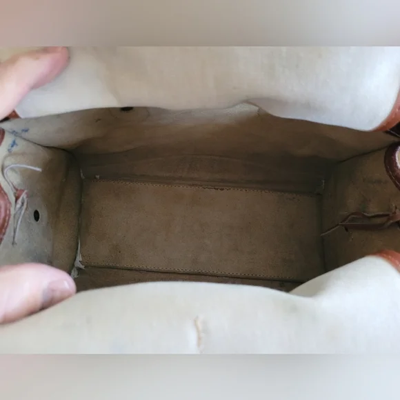 Dooney & Bourke Classic Two-Tone Leather Handbag - Picture 12 of 16